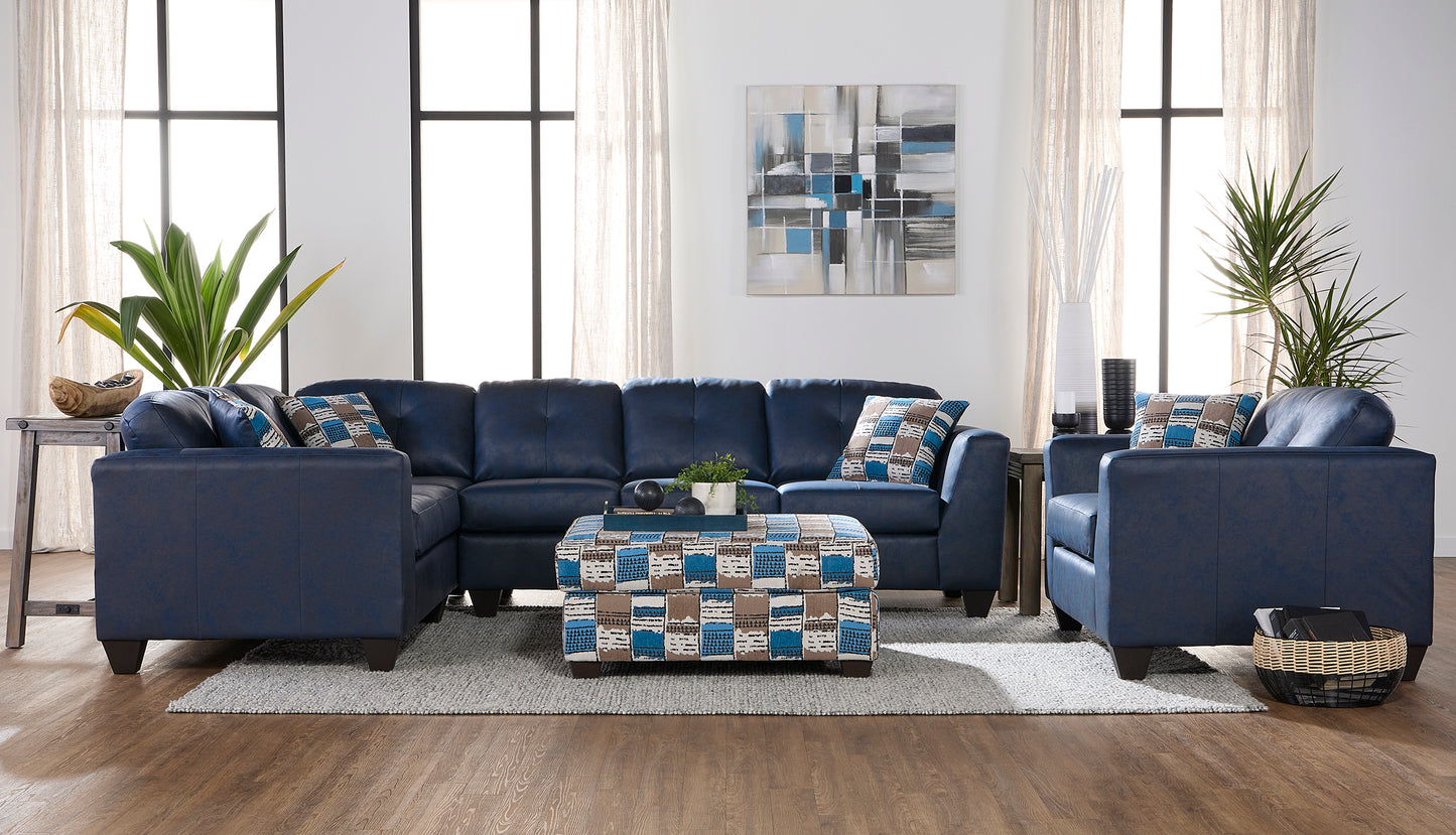 Mylo Marine Blue 2 pc. Tufted Sectional