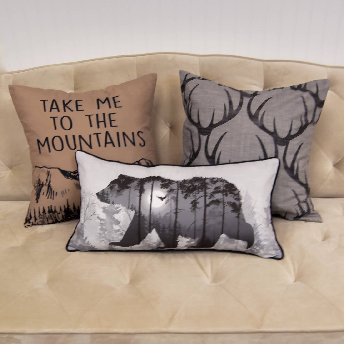 Donna Sharp Take me to the Mountains Bear Accent Pillow