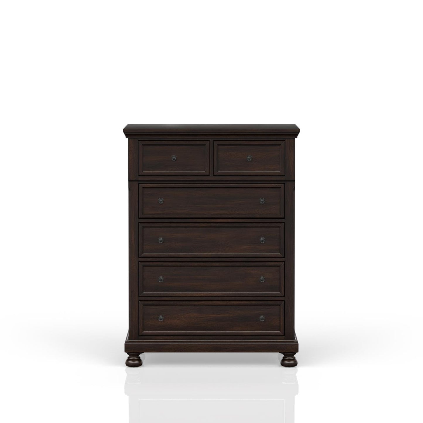 Prescott Cherry Storage Queen Sleigh Bedroom Set
