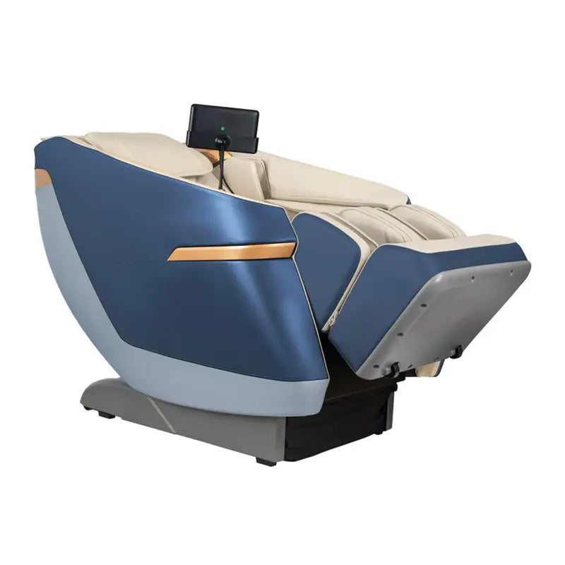 Zero Gravity Black Rocking Massage Chair with Bluetooth and Touchscreen Display