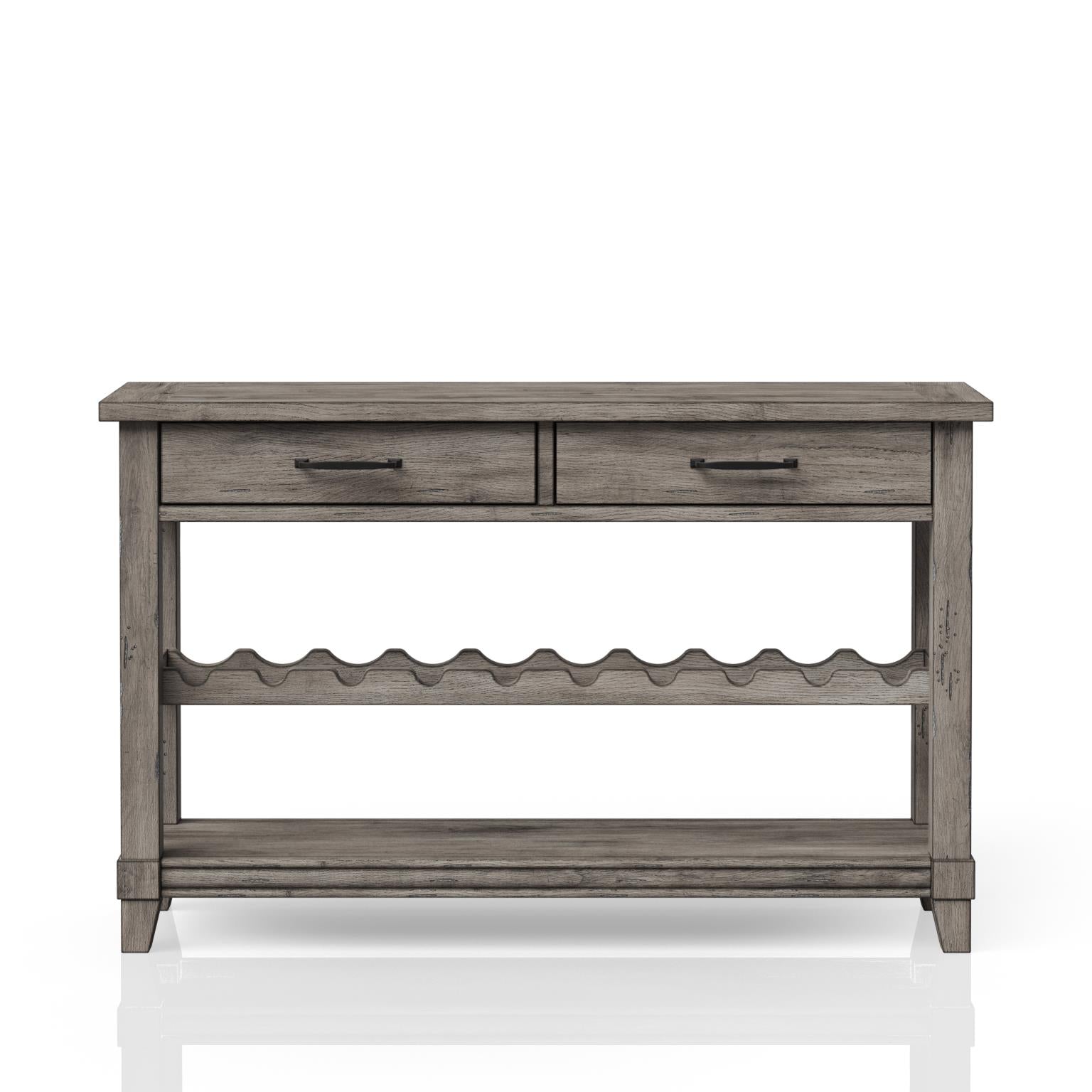 Rustic Gray Hallway Accent Table