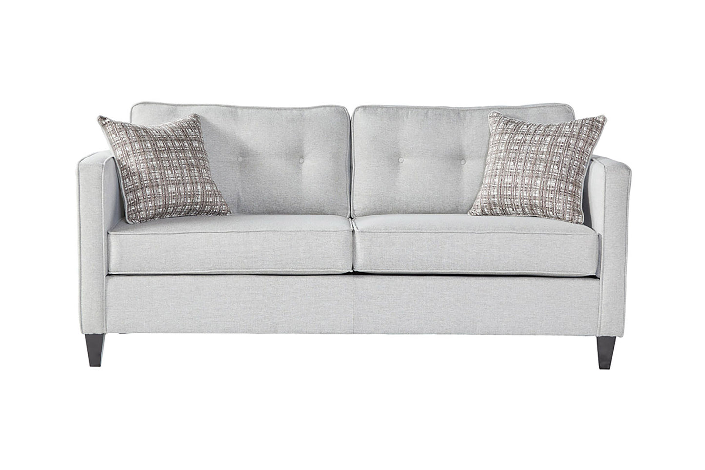 Cambric Performance Velvet Ivory Sofa and Loveseat