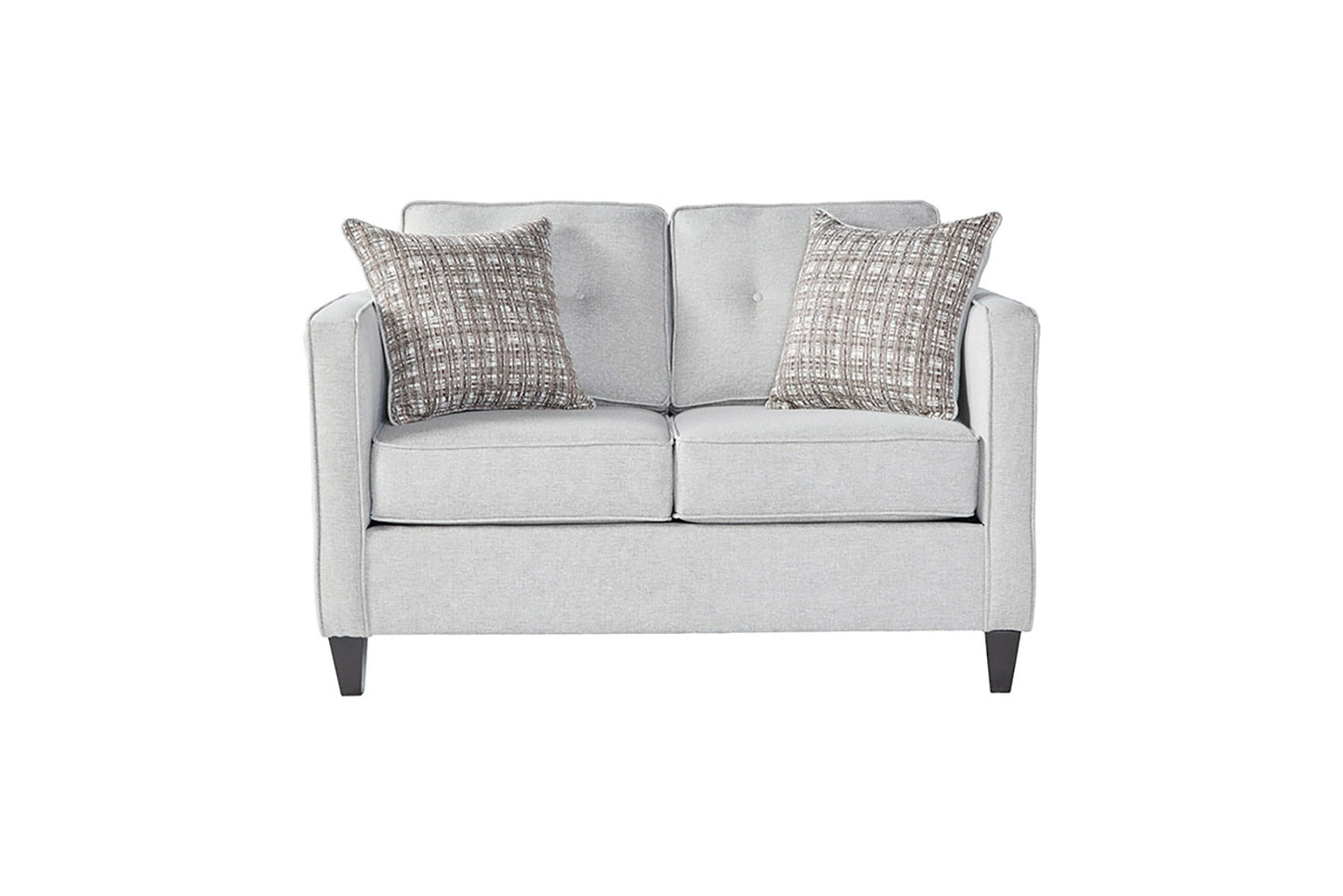 Cambric Performance Velvet Ivory Sofa and Loveseat