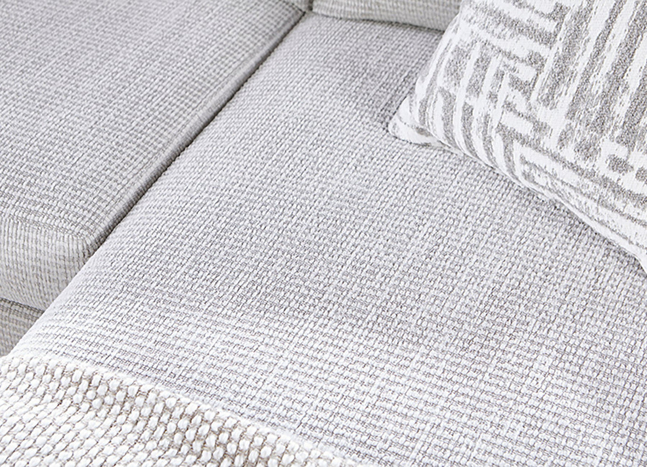 Bon Bon Oyster Soft Gray Right Facing Chaise
