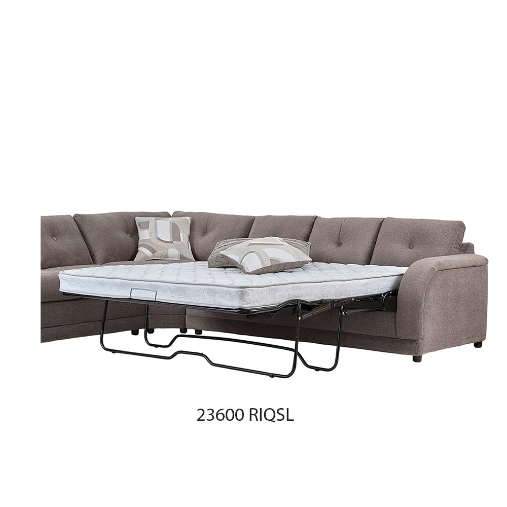 Fossil Large Wedge Sectional with Sleeper Option