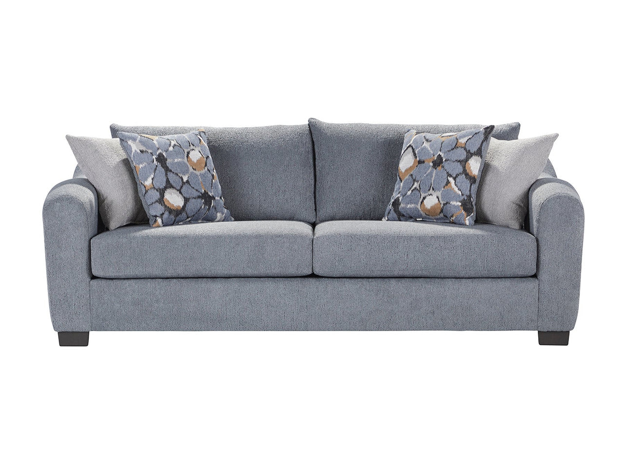 Bleu Merino Sofa and Loveseat