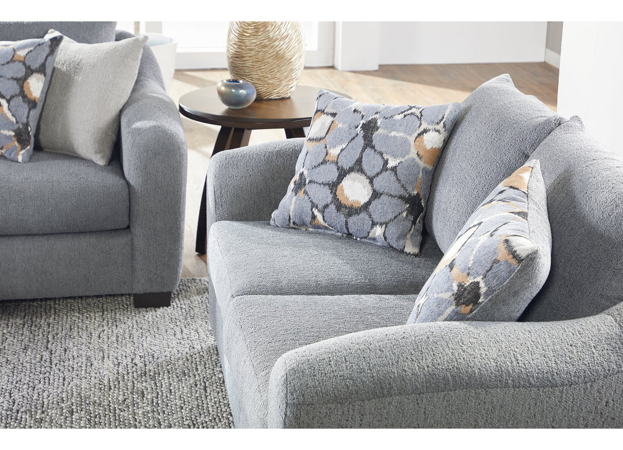 Bleu Merino Sofa and Loveseat