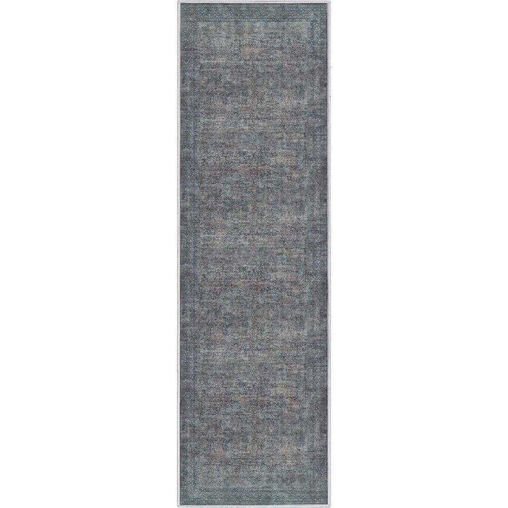 Juliette Vintage Persian Oriental Blue Flat-Weave Rug: 6' x 9'