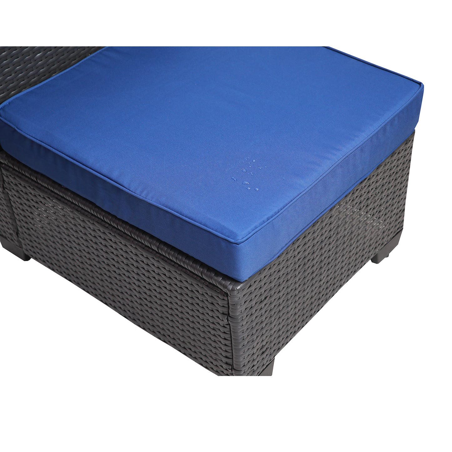 Outdoor Garden Patio Furniture 7-Piece PE Rattan Wicker Cushioned Sofa Sets and Coffee Table, patio furniture set;outdoor couch;outdoor couch patio furniture;outdoor sofa;patio couch