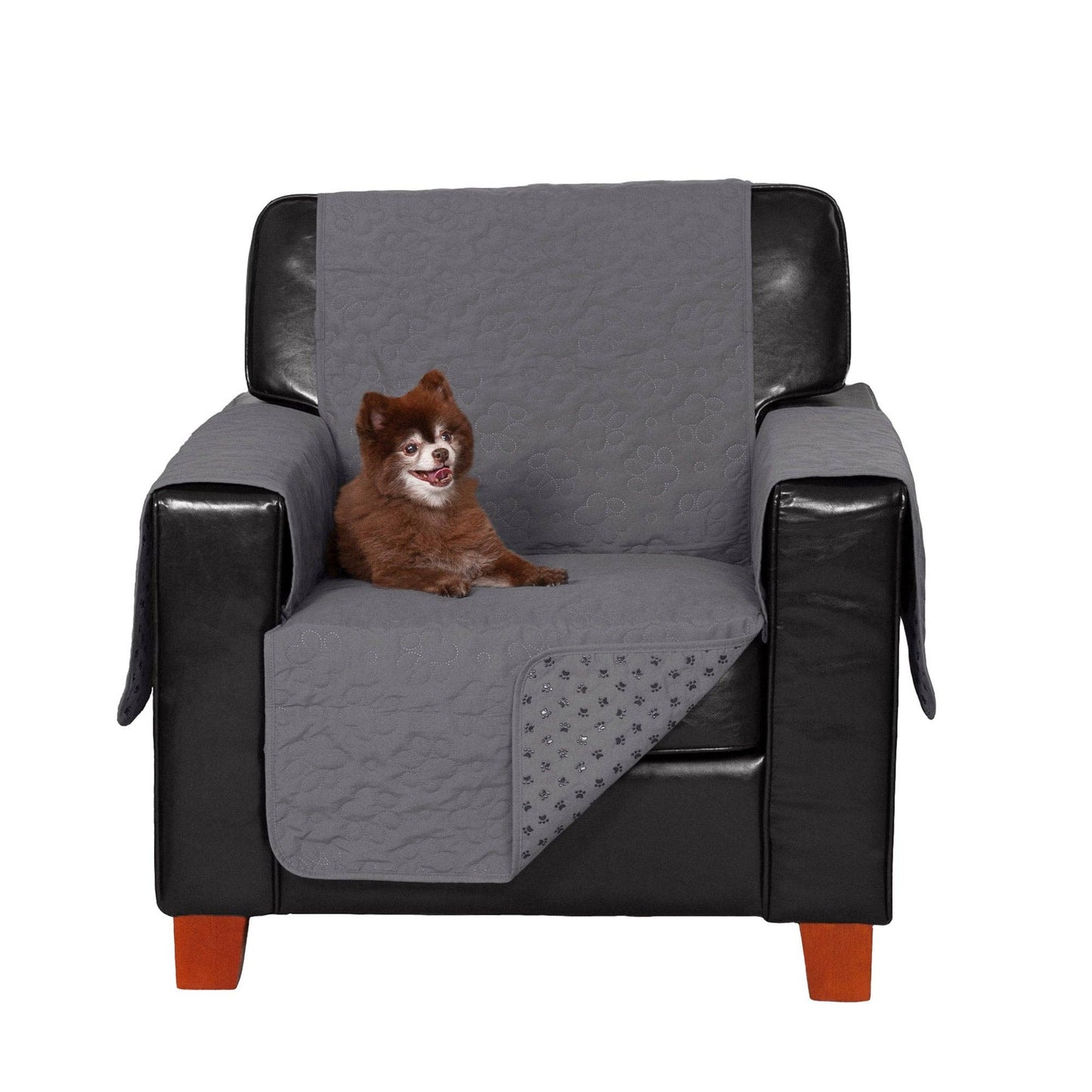 Non-Skid Back Waterproof Furniture Protector: Sofa / Gray