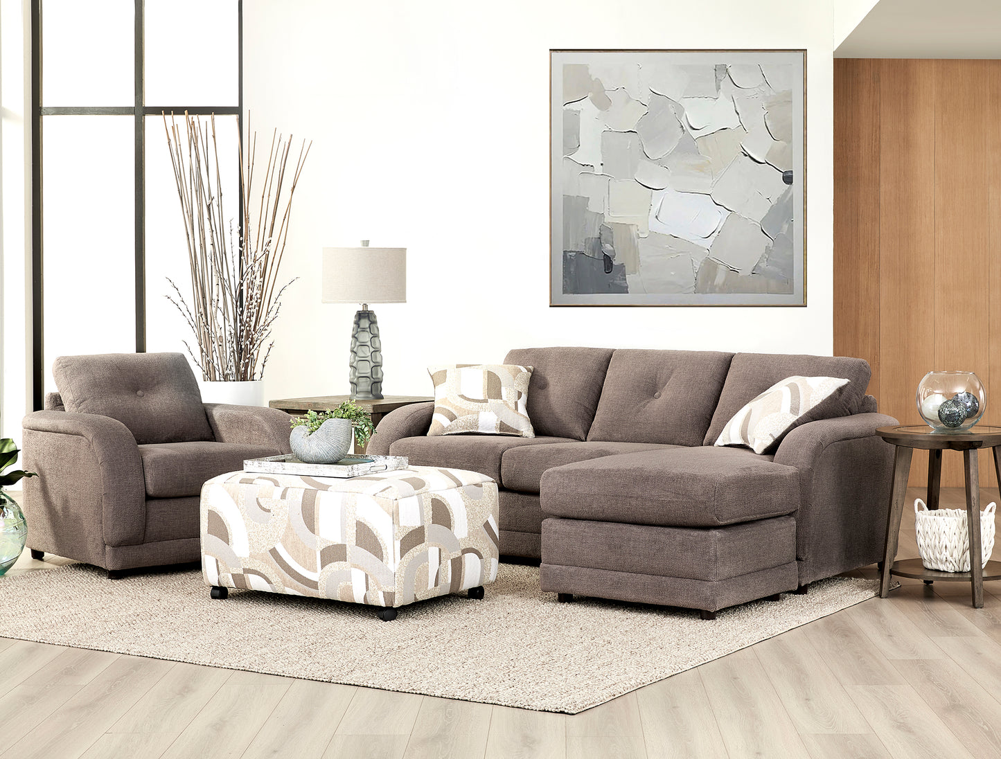 Fossil Right Front Chaise Sectional