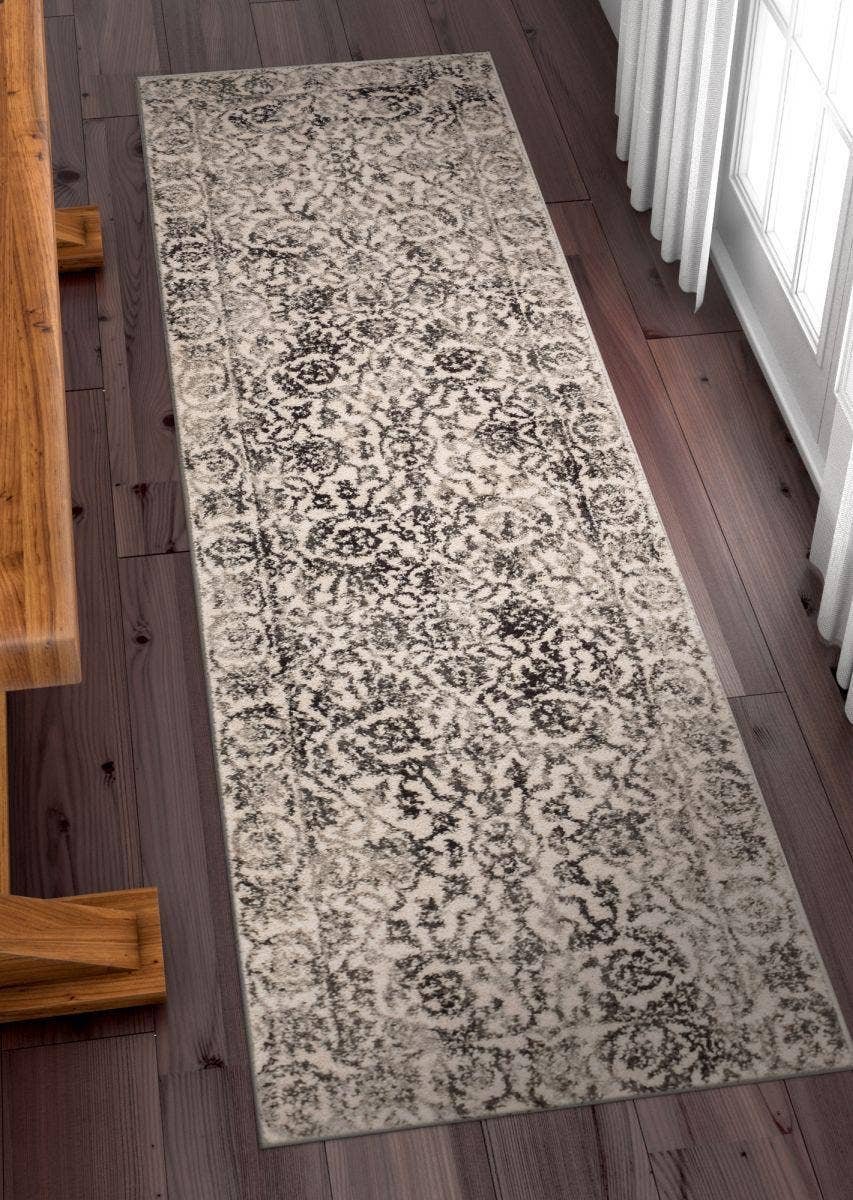 Sheffield Grey Traditional Rug: 9'3" x 12'6"