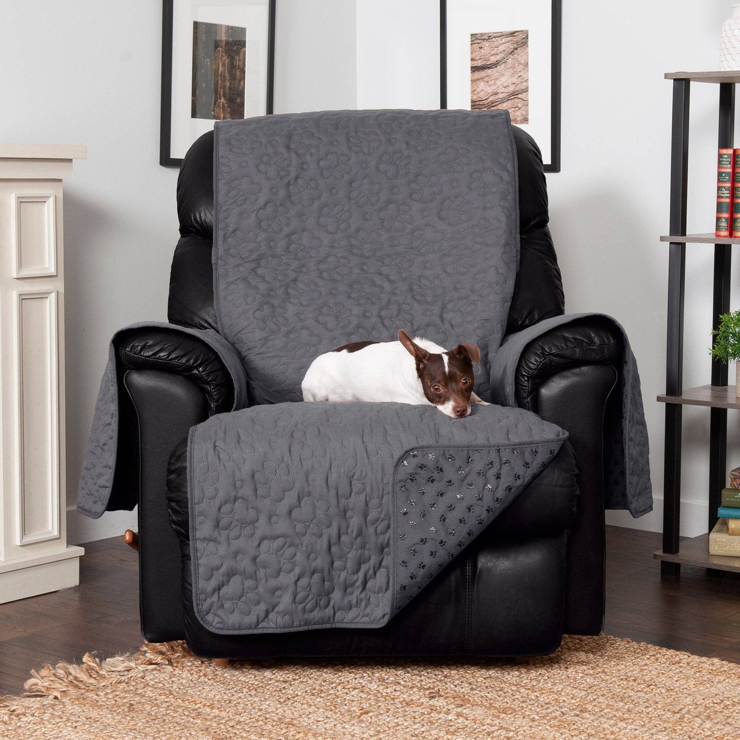Non-Skid Back Waterproof Furniture Protector: Sofa / Gray