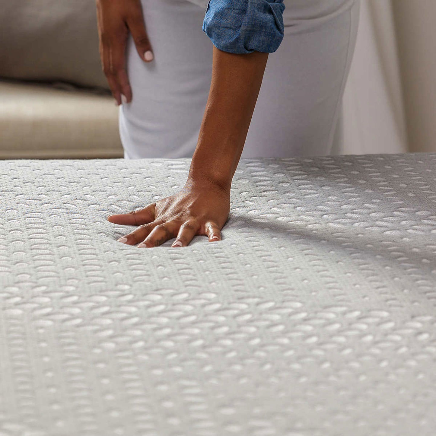 King Size 12" Hybrid Viscoelastic Memory Foam Mattress Set