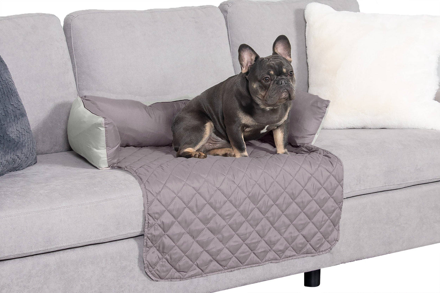 Sofa Buddy Pet Bed Furniture Cover: Large / Gray/Mist