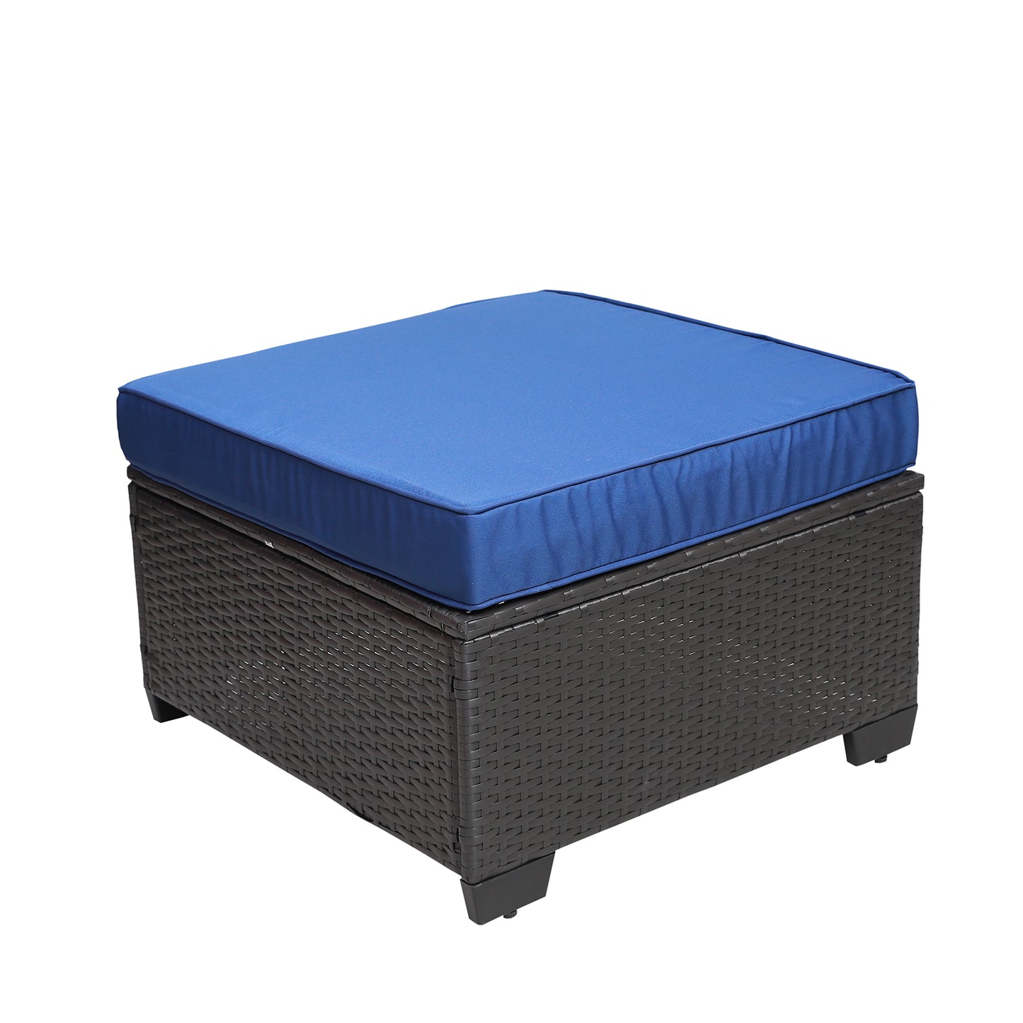 Outdoor Garden Patio Furniture 7-Piece PE Rattan Wicker Cushioned Sofa Sets and Coffee Table, patio furniture set;outdoor couch;outdoor couch patio furniture;outdoor sofa;patio couch
