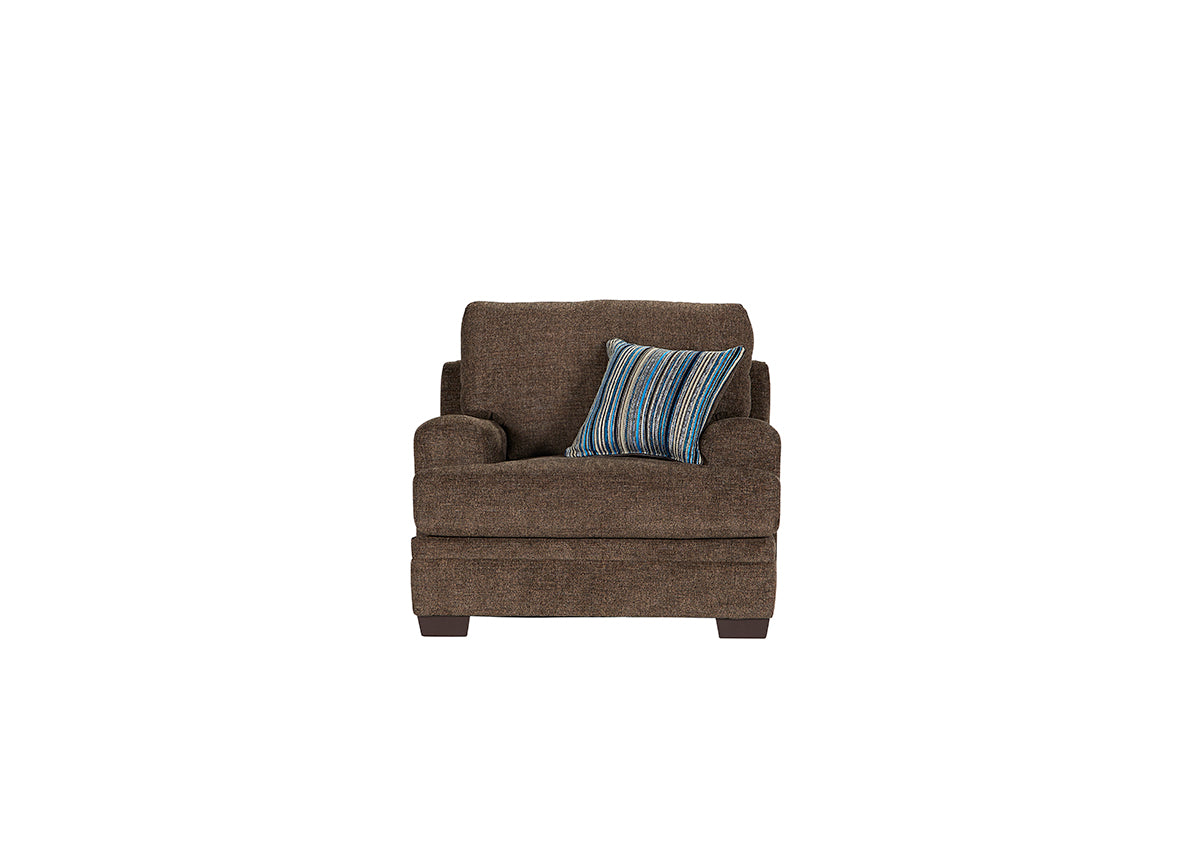 Dewey Brindle Brown Sofa and Loveseat