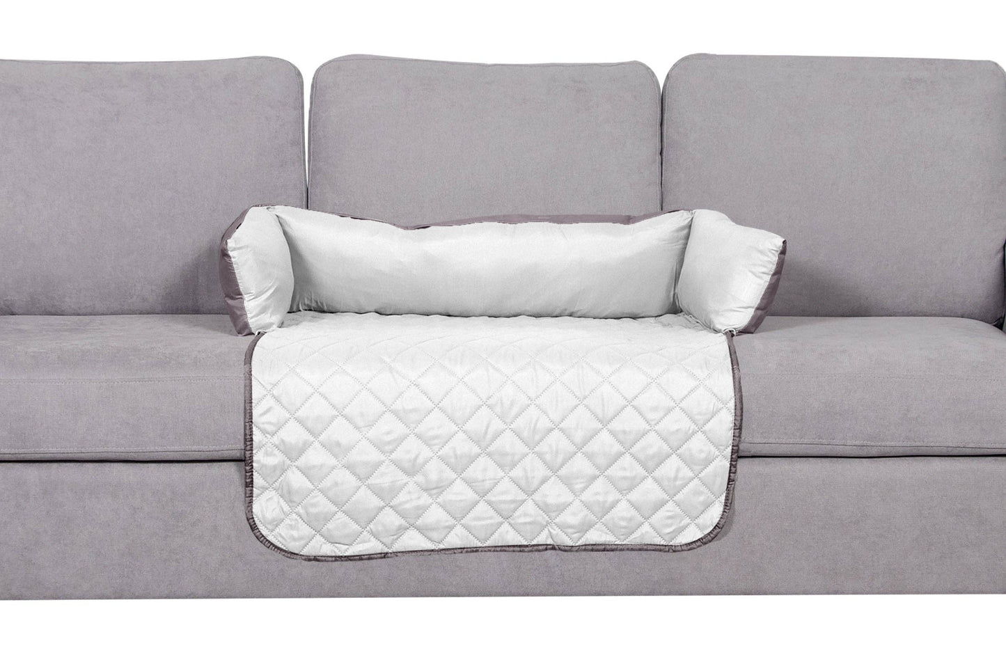 Sofa Buddy Pet Bed Furniture Cover: Medium / Gray/Mist