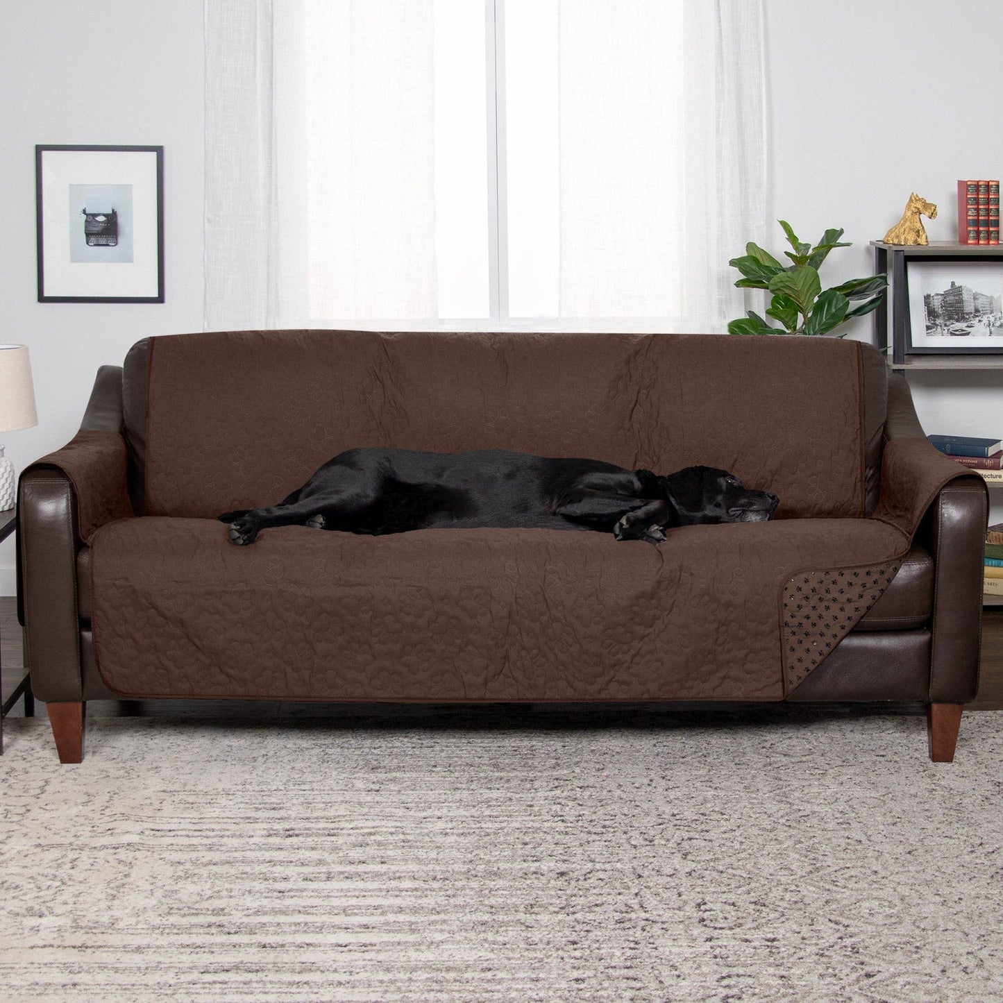 Non-Skid Back Waterproof Furniture Protector: Loveseat / Gray