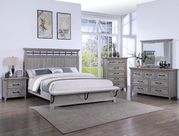 Beckett Queen Farmhouse Bench Bedroom Set