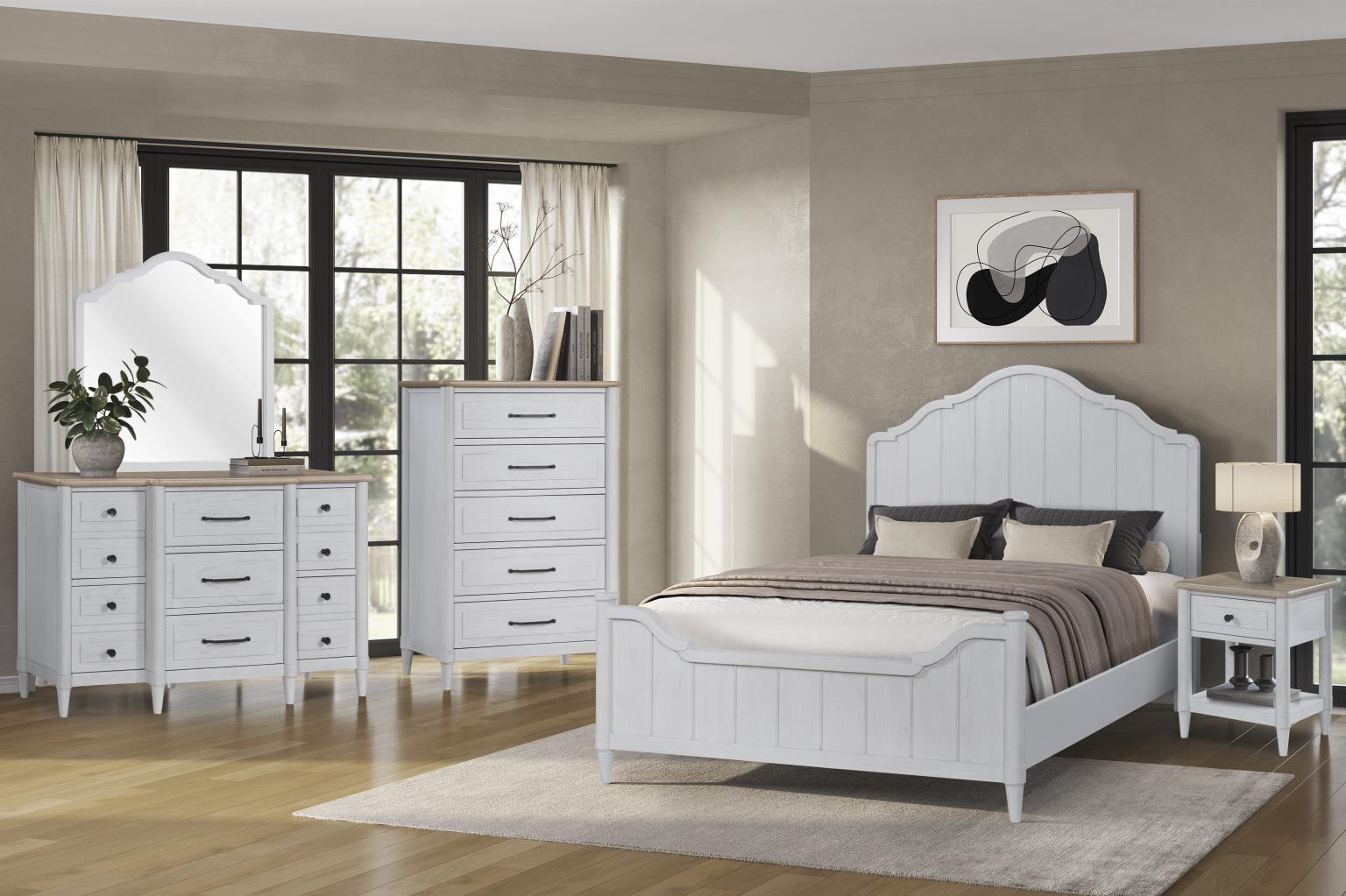 Citrus Heights Cement and Sand Panel Twin Size Bedroom Set