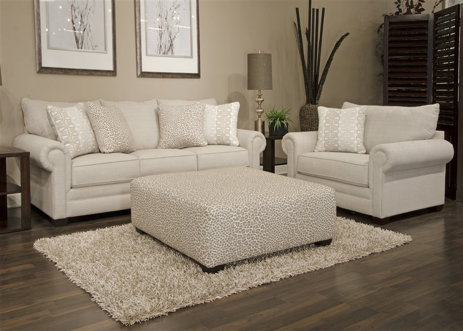 Havana Linen Snow Sofa and Oversize Chair
