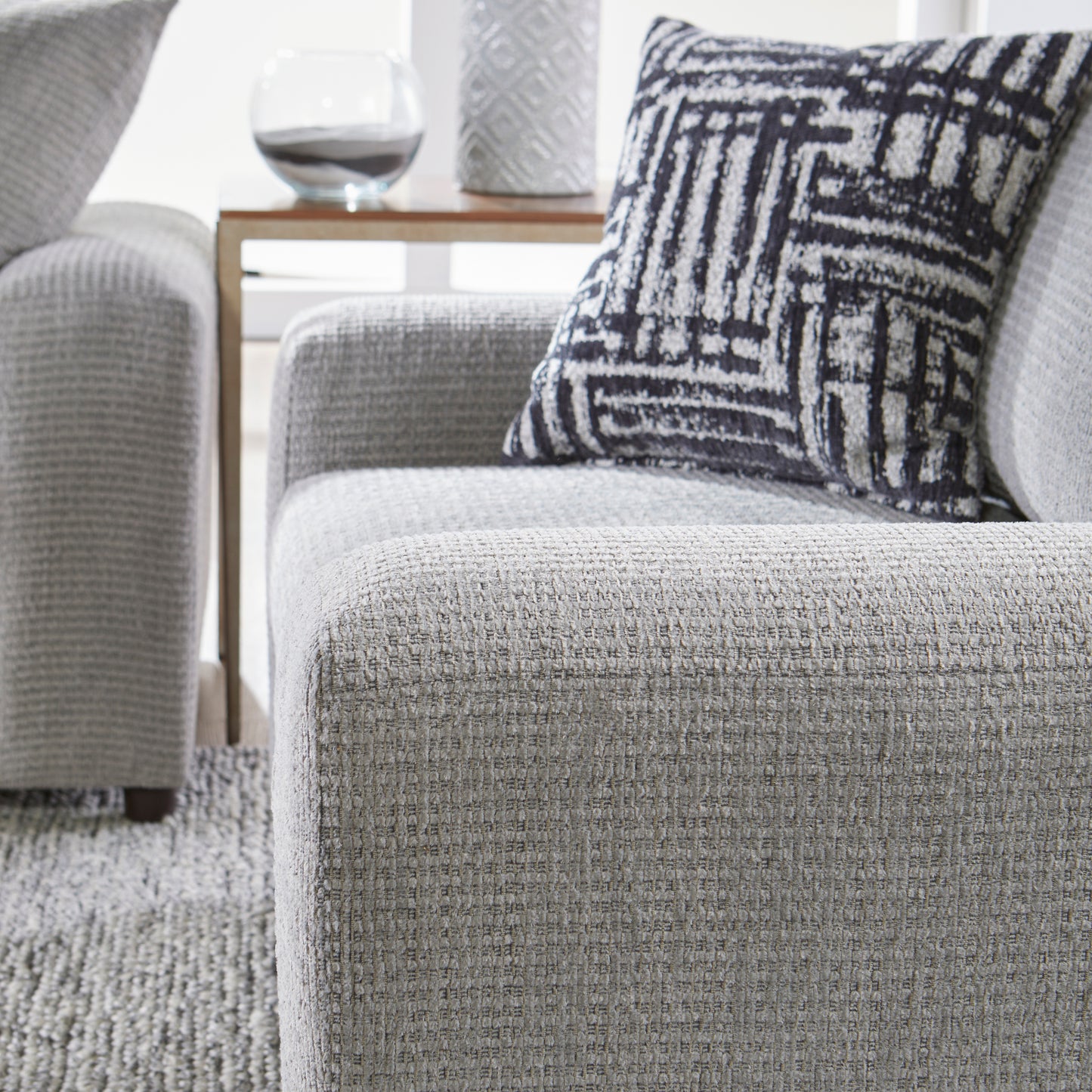 Shadow Gray Chaise Sectional Sofa