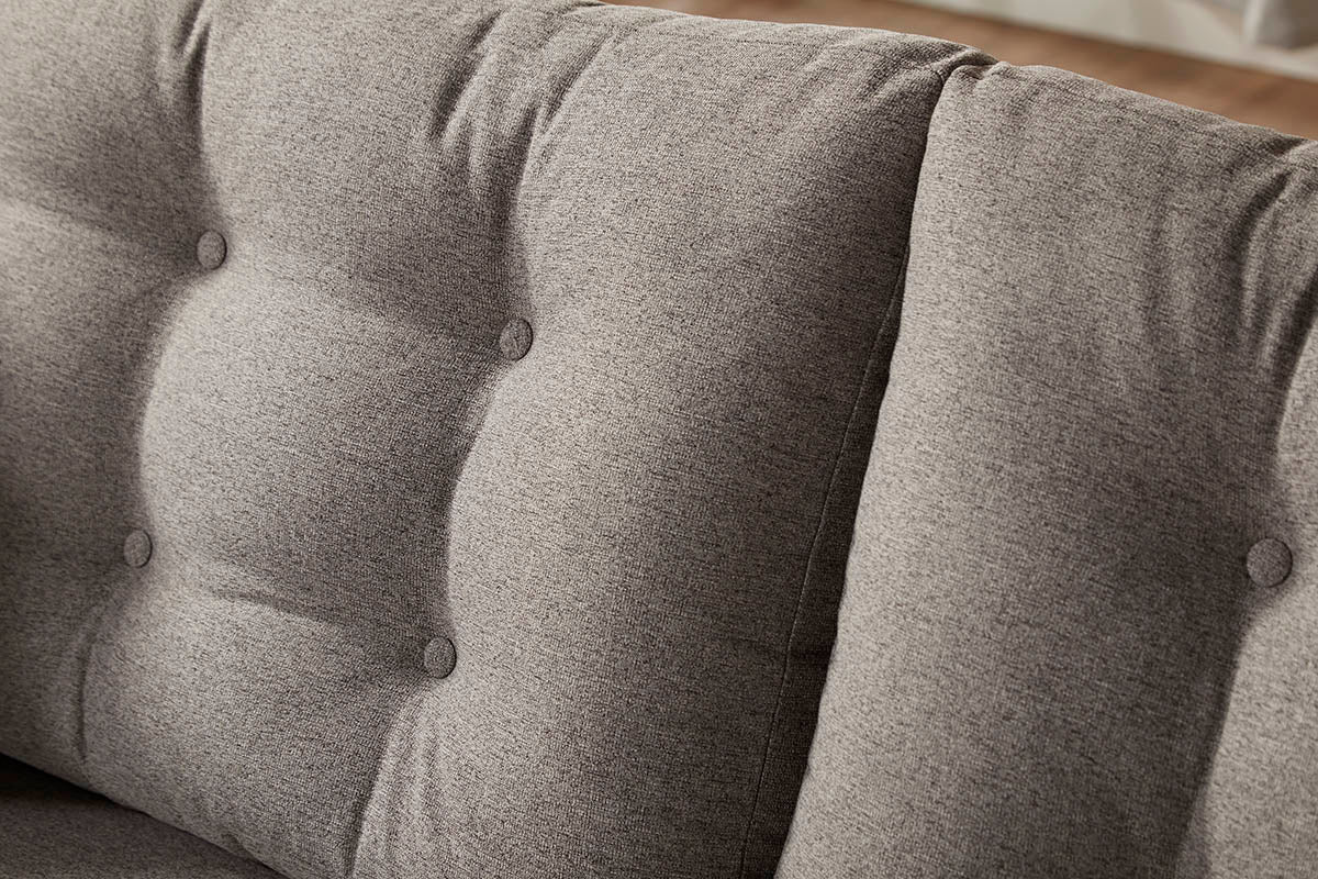 Wexler Flannel Tufted Sofa and Loveseat