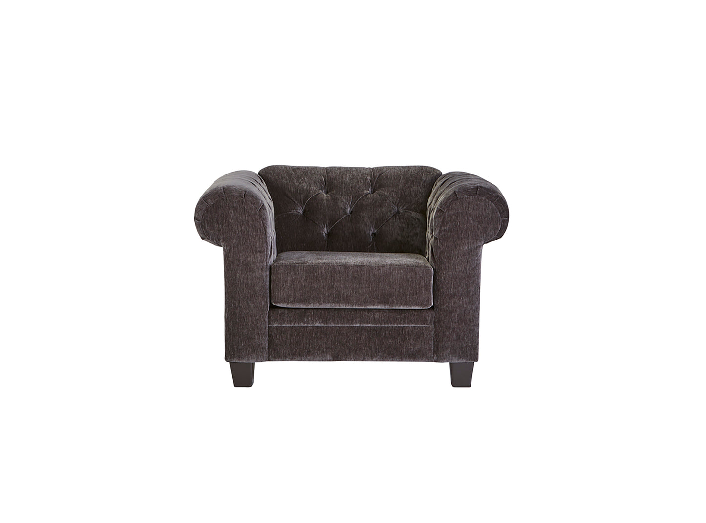 Lush Mink Elegant Tufted Sofa and Loveseat