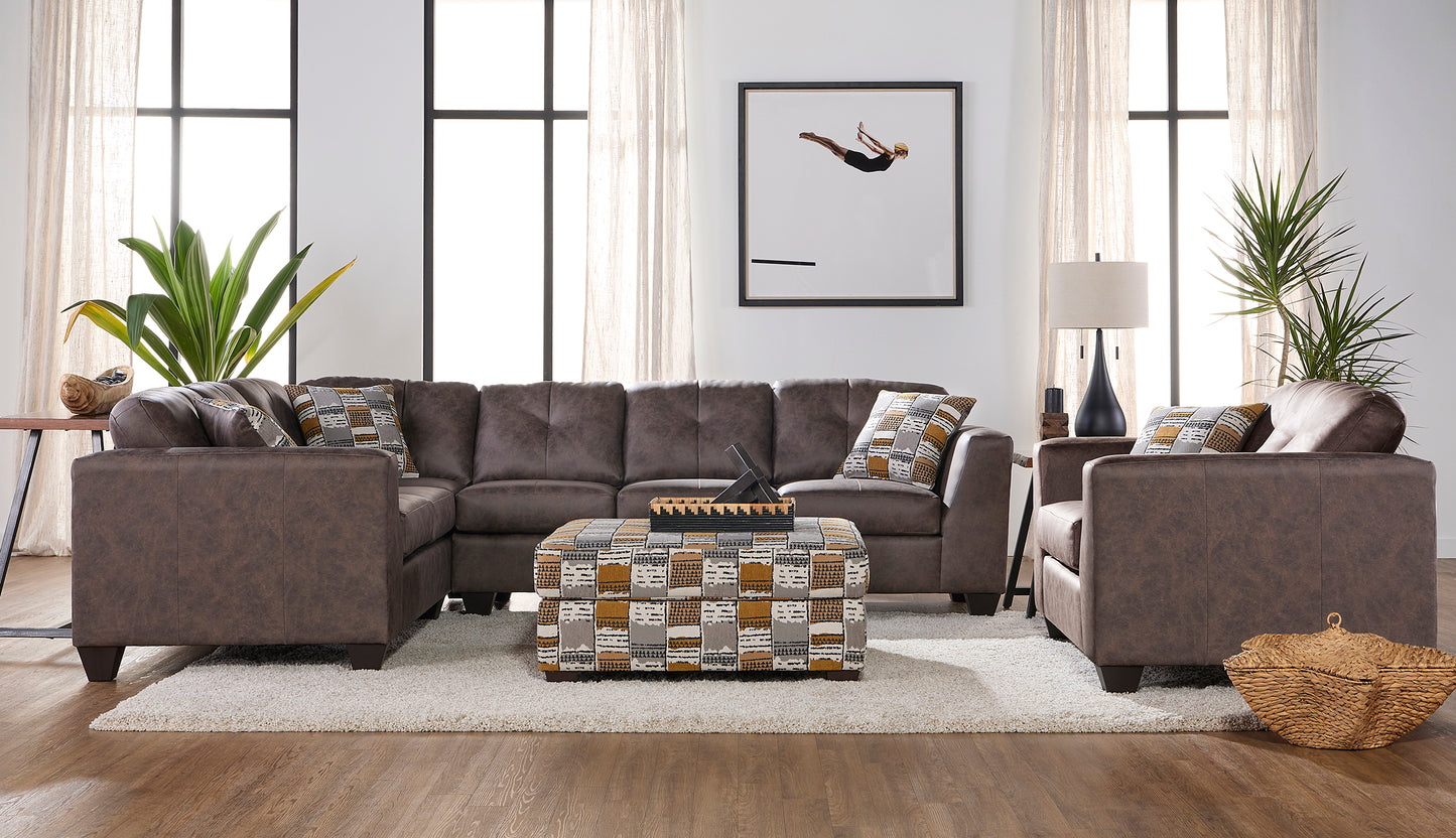 Mylo Buckskin 2 pc. Tufted Sectional