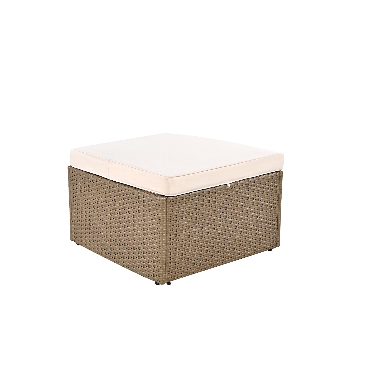 U_Style Customizable Outdoor Patio Furniture Set, Wicker Furniture Sofa Set with Thick Cushions, Suitable for Backyard, Porch.