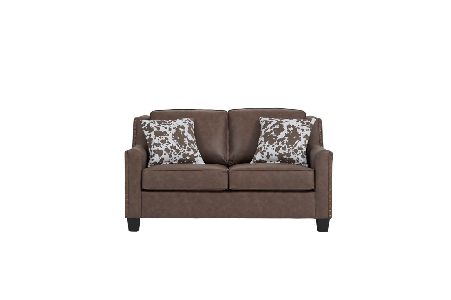 Cocoa Bark Aged Brass Sofa and Loveseat