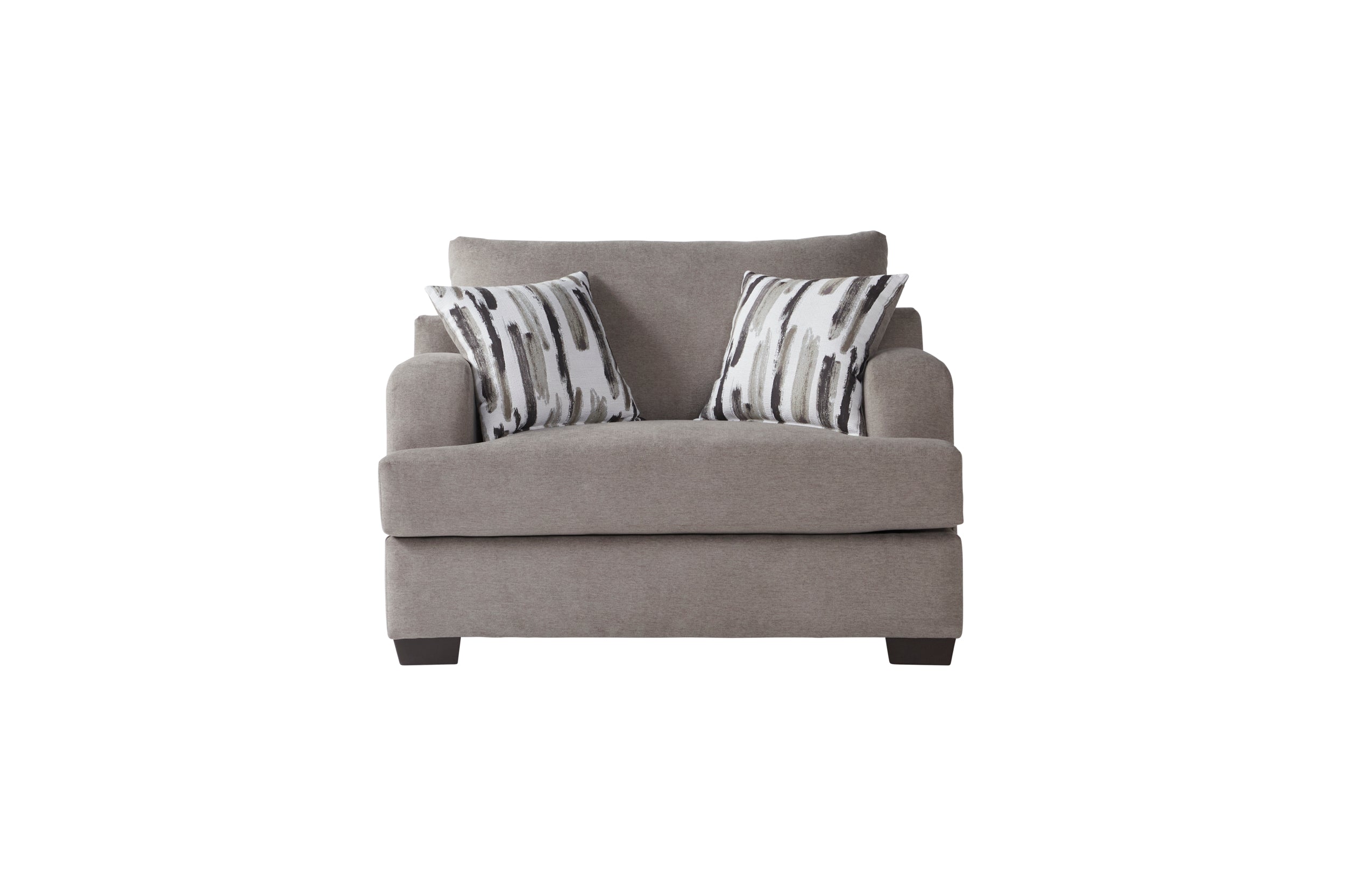 Contemporary Cameo Truffle Brown Sofa and Loveseat