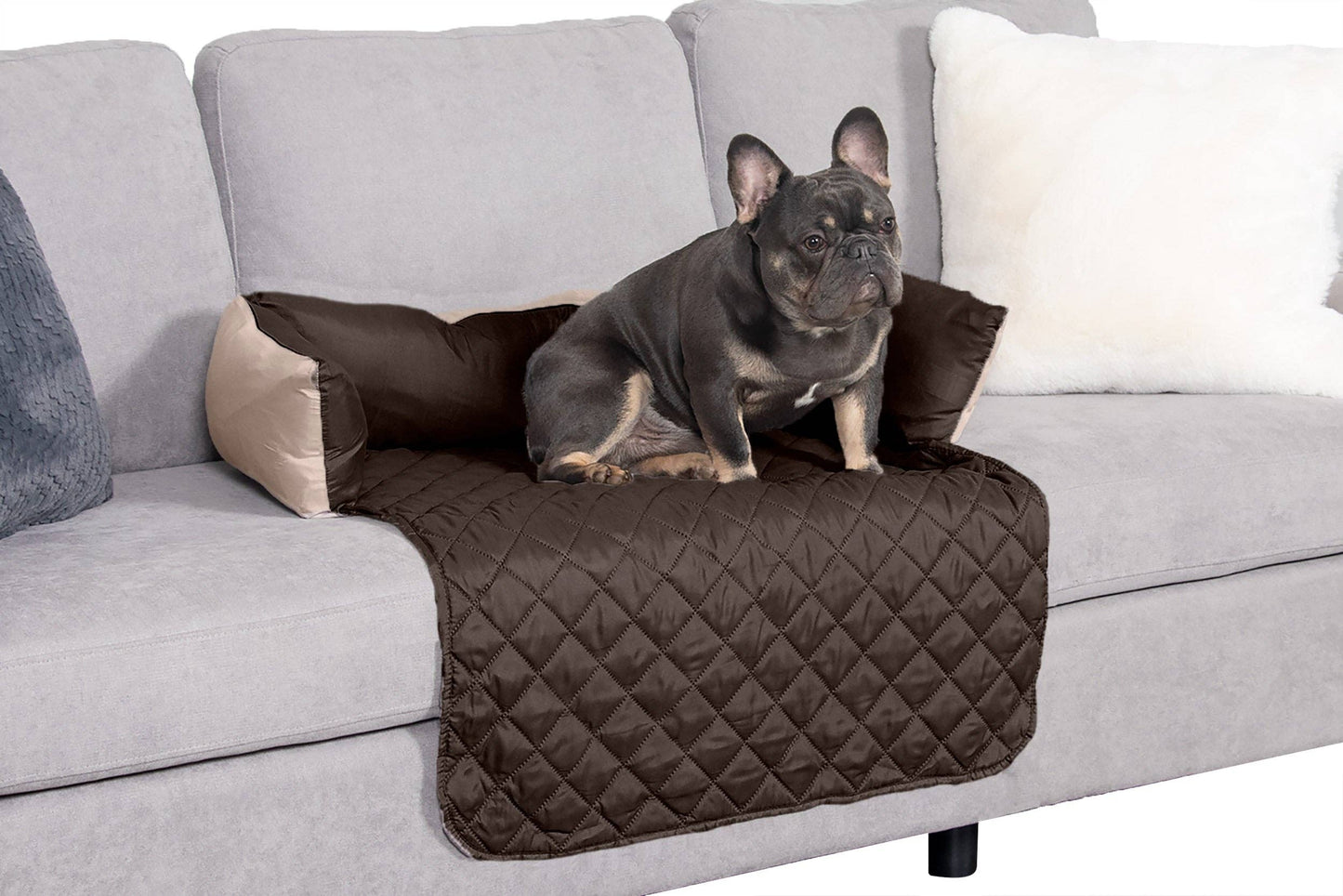 Sofa Buddy Pet Bed Furniture Cover: Medium / Gray/Mist