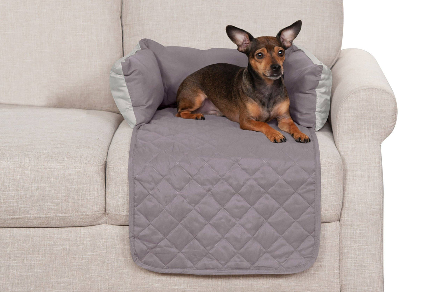 Sofa Buddy Pet Bed Furniture Cover: Medium / Gray/Mist