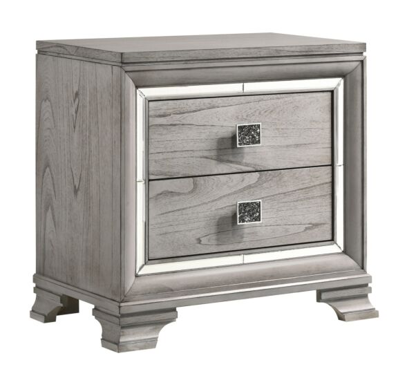 Vail Gray LED Backlit Contemporary Queen Bedroom Set