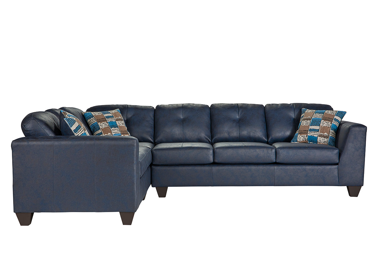 Mylo Marine Blue 2 pc. Tufted Sectional