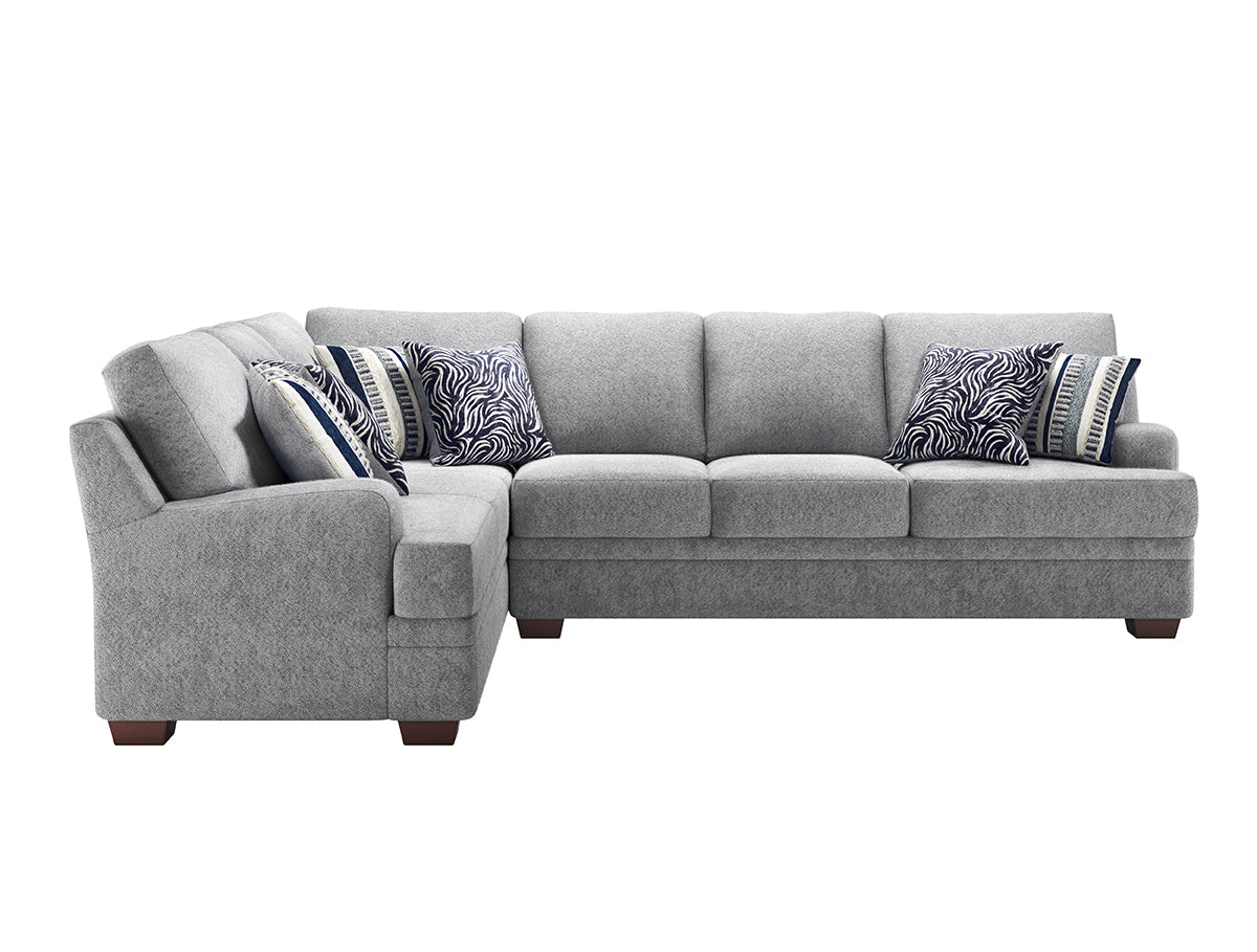Pandora Dove Light Gray Bear Sectional