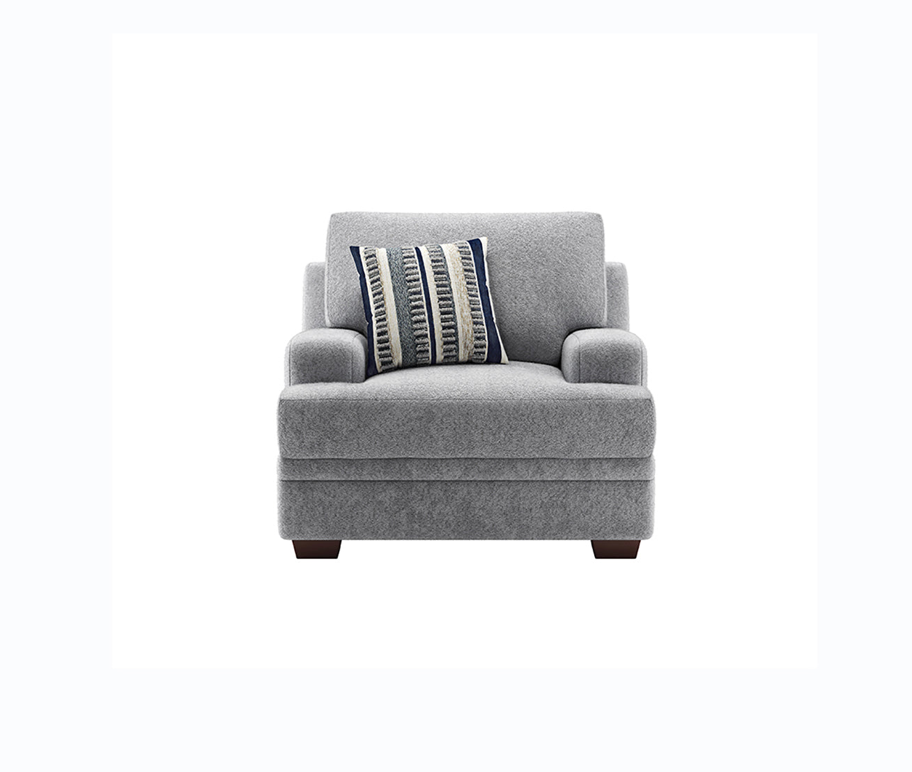 Pandora Dove Light Gray Bear Sectional