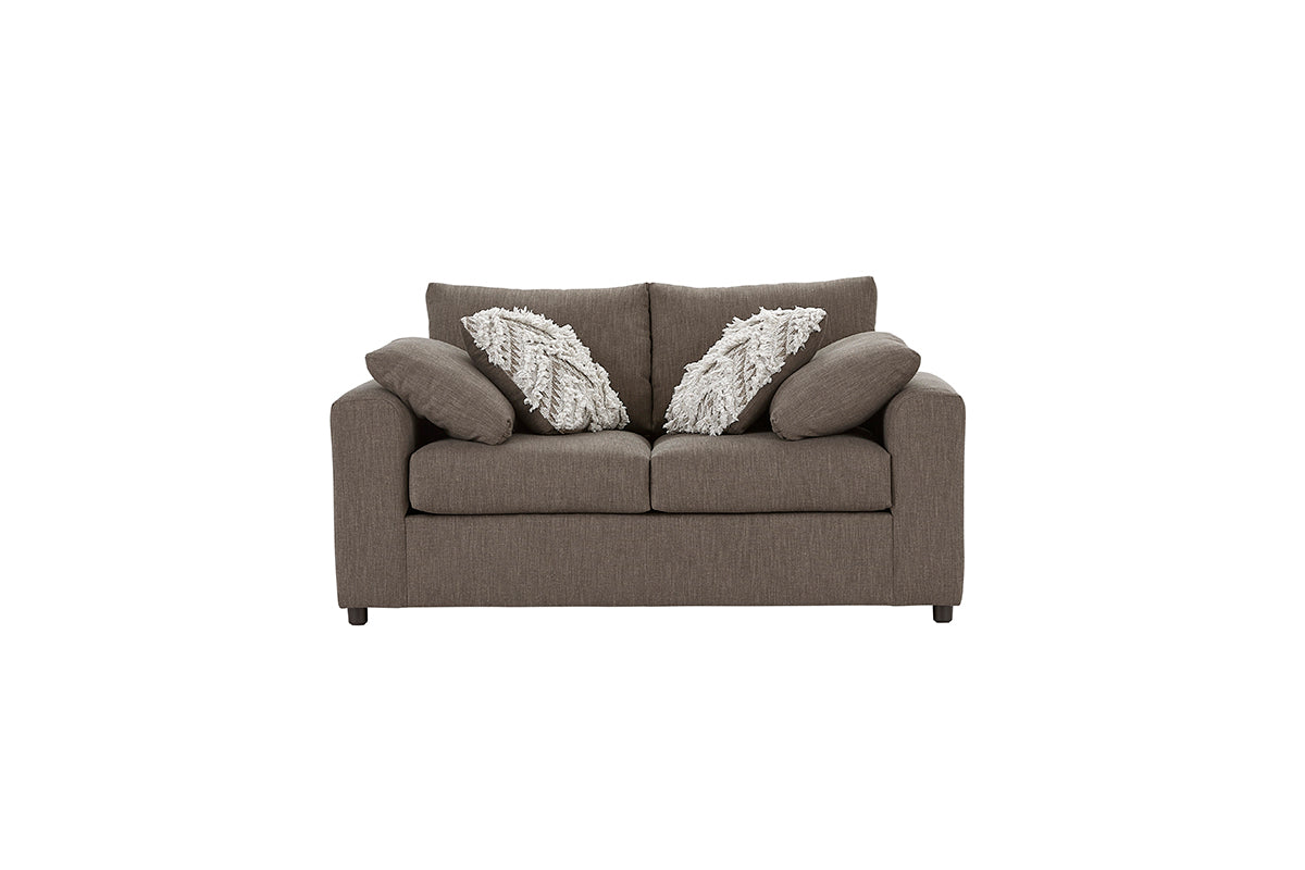 Lilou Espresso Brown Cuddle Sofa and Loveseat