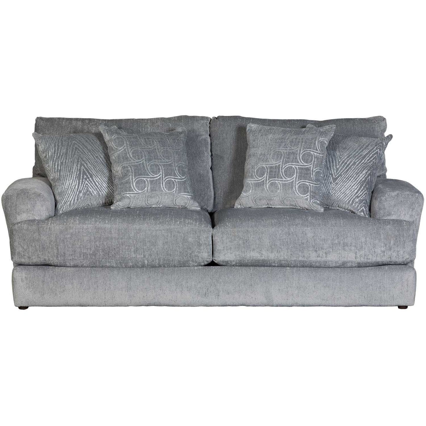 Cuddler Silver Gray Sofa and Loveseat