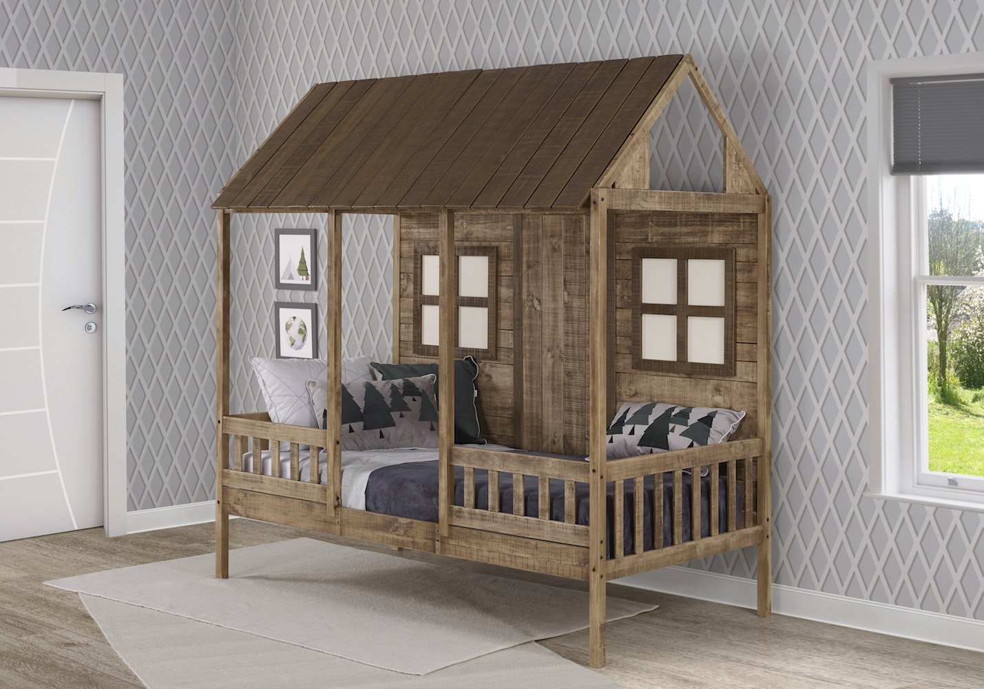 Country Roads Front Porch Loft Bed