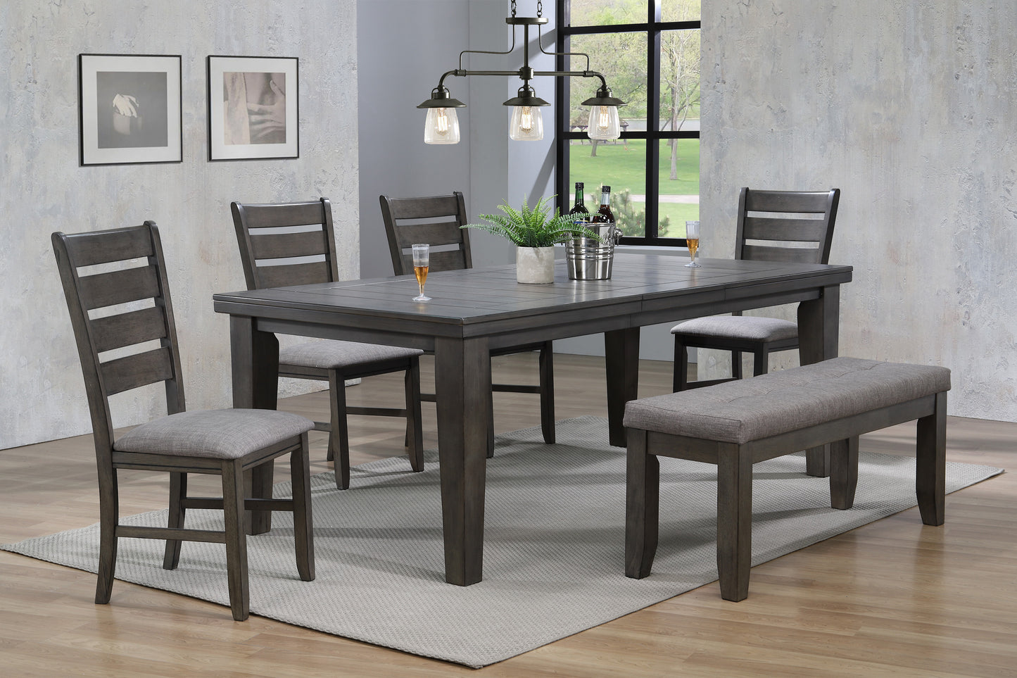 Bardstown Plank Gray Dining Set