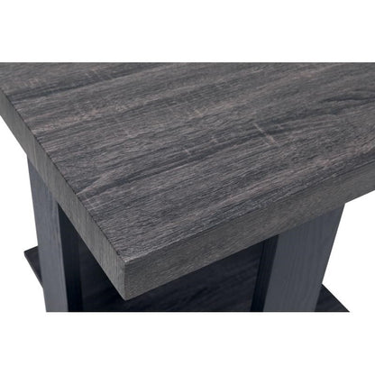 Contemporary Charcoal Gray Coffee Table Set