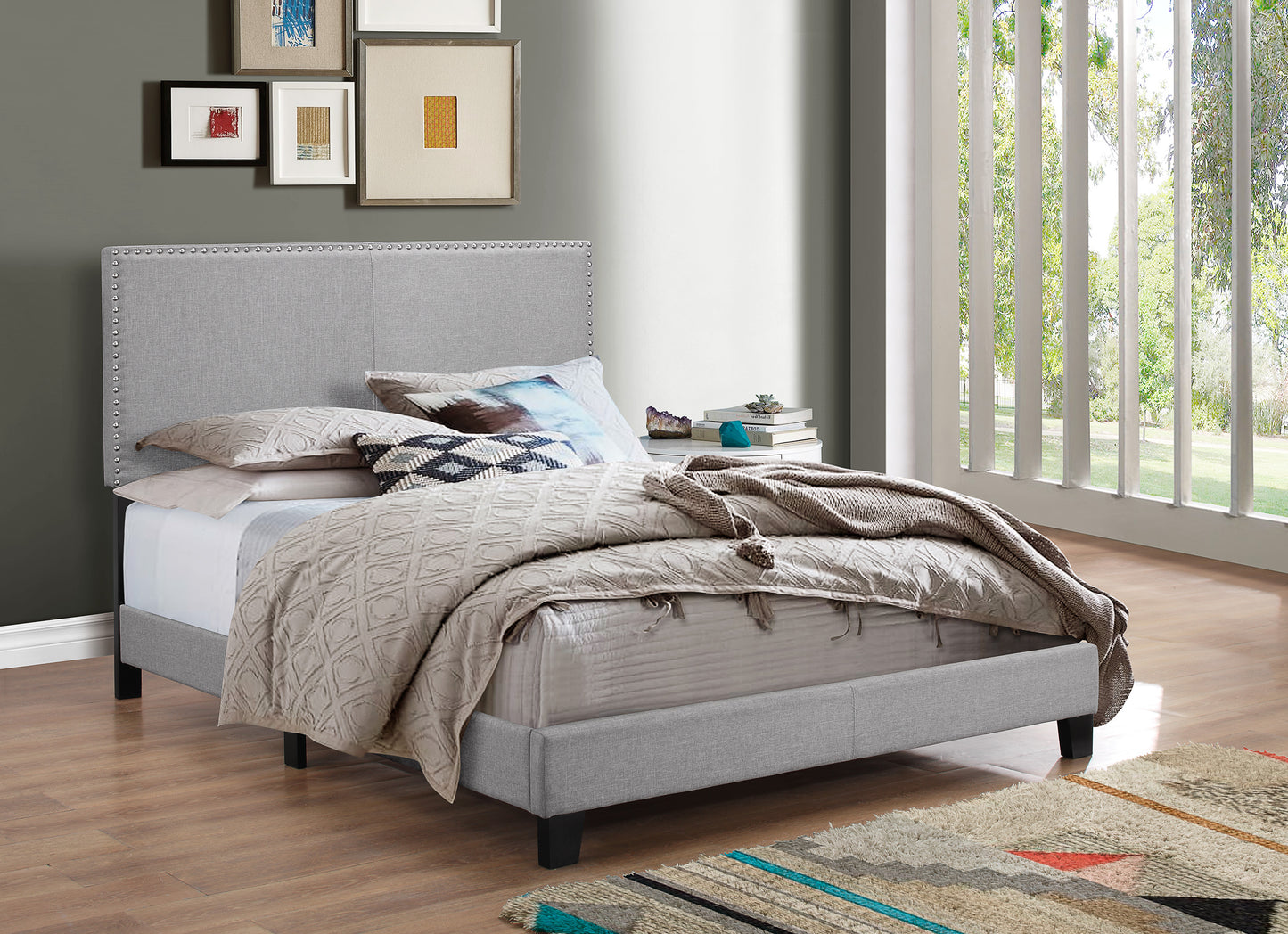 Erin Grey Platform Bed