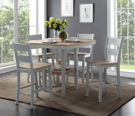 York Weathered Gray Counter Dinette