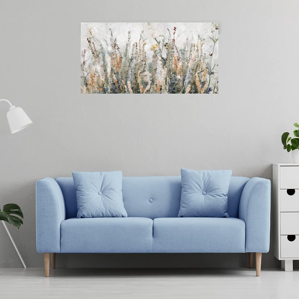 Fine Art Canvas Autumn Breeze Canvas Print by Artist Studio Arts for Living Room, Bedroom, Bathroom, Kitchen, Office, Bar, Dining & Guest Room - Ready to Hang - 40 in x 21 in