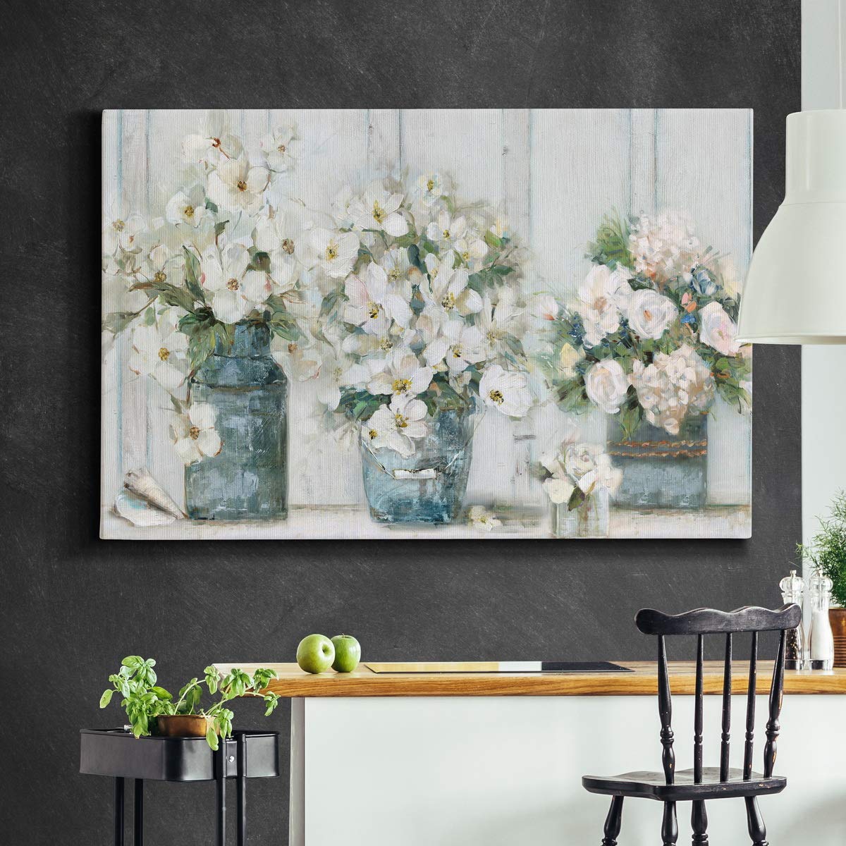 WEXFORD HOME Landscape Canvas Wall Art Abstract Floral Forest Modern Pictures Artwork Decoration for Living Room Kitchen Bathroom Office, Ready to Hang