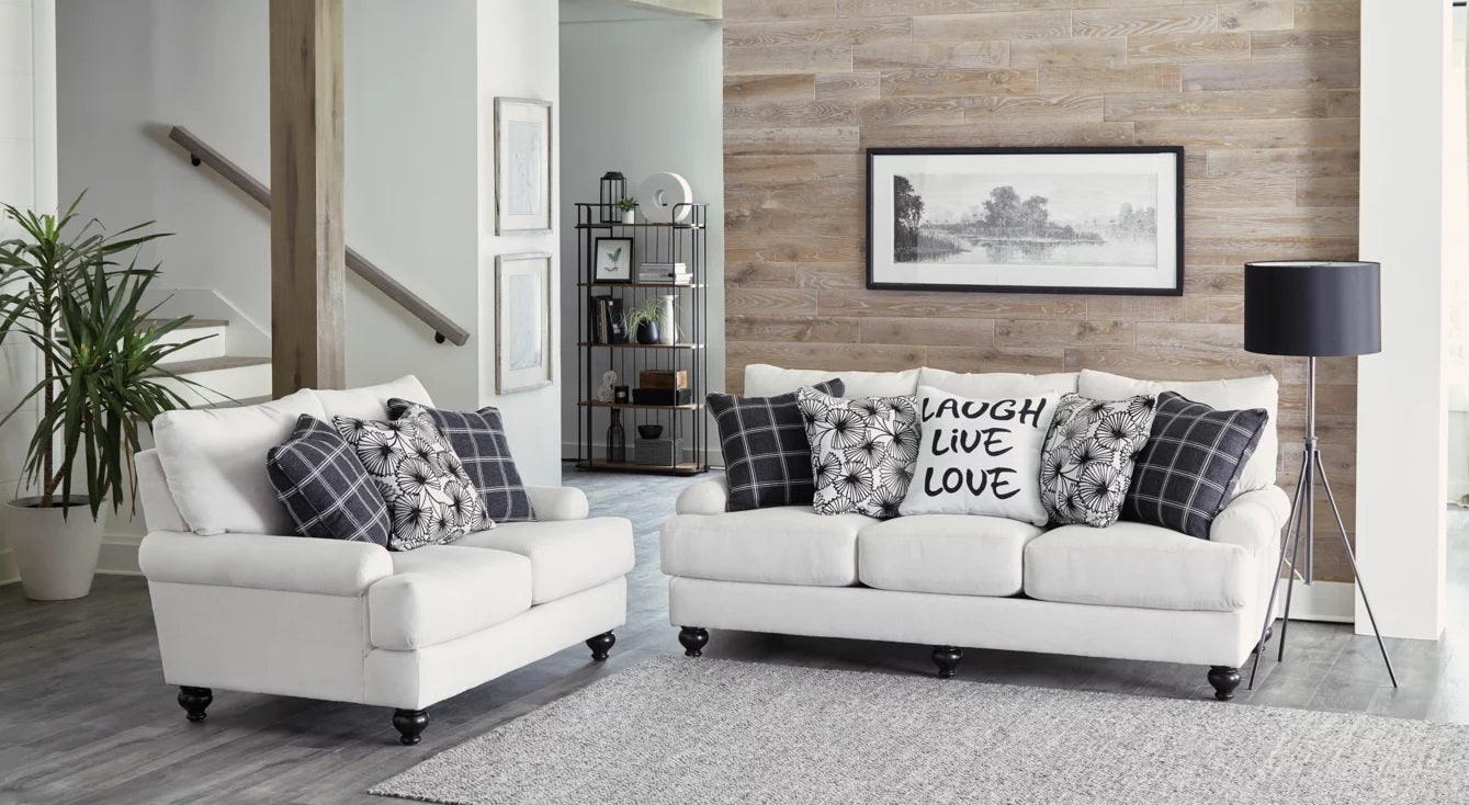 Cumberland Laugh Live Love Sofa and Loveseat