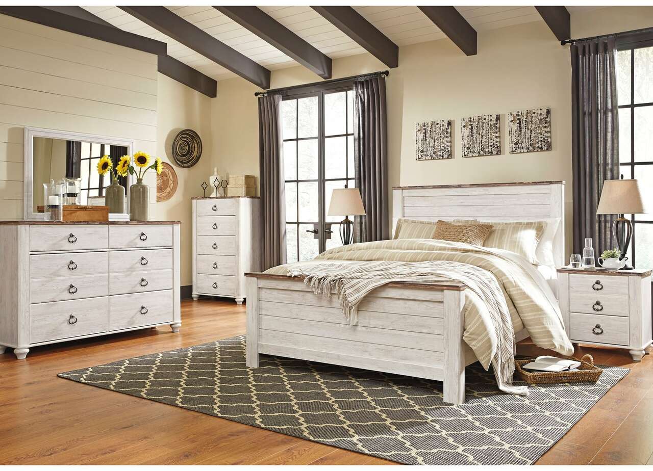 Rustic Shiplap King Bedroom Set